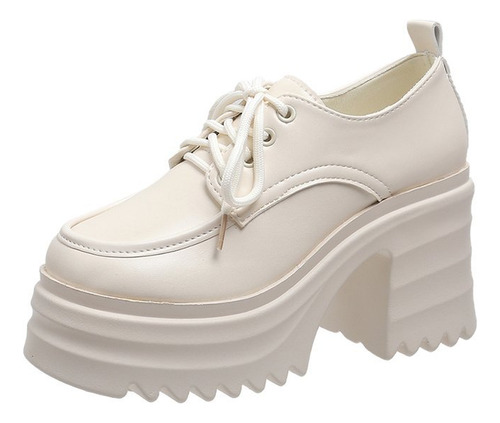 Mocasines De Suela Gruesa Para Otoño E Invierno 2022, Color