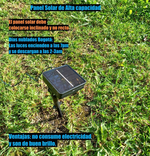 Luces Navideñas Solares Con 200 Bombillos Y 22metros