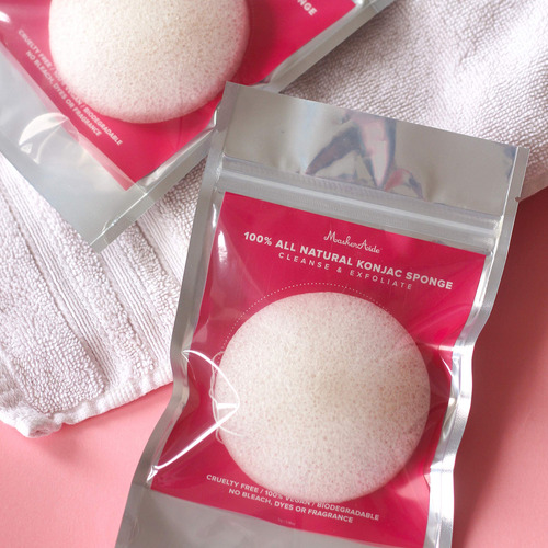 Esponja Facial Exfoliante Biodegradable Natural Coreano