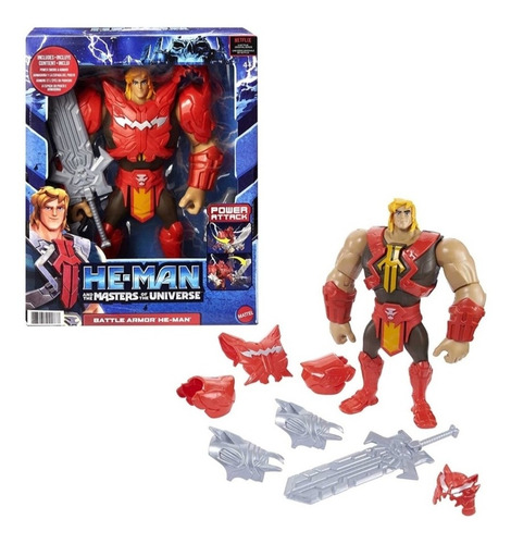He Man Figura Delux 21cm Masters Of The Universe Animated