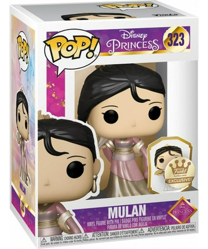 Funko Pop! Disney Ultimate Princess - Mulan #323 Con Pin