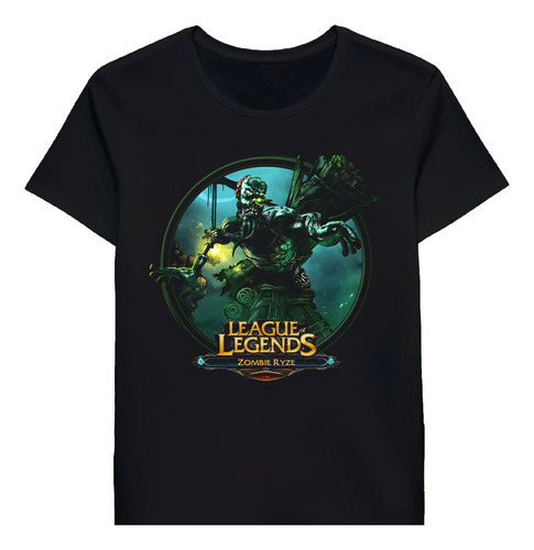 Remera League Of Legends Zombie Ryze By Outlawninjaale