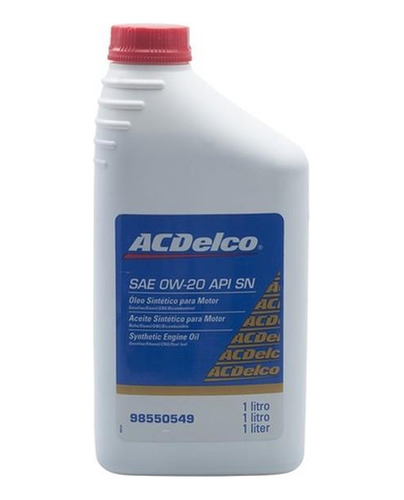 Óleo Sintético Motor Sae 0w20 Api Sn Acdelco 98550549