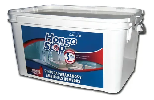 Pintura Latex Para Baños/amb Humedos Hongo Stop Merclin 4 Lt