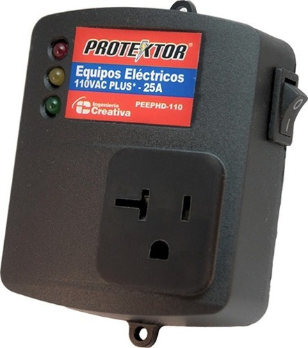 Protector De Voltaje Equipos Eléctricos Peephd-110 De 25amp