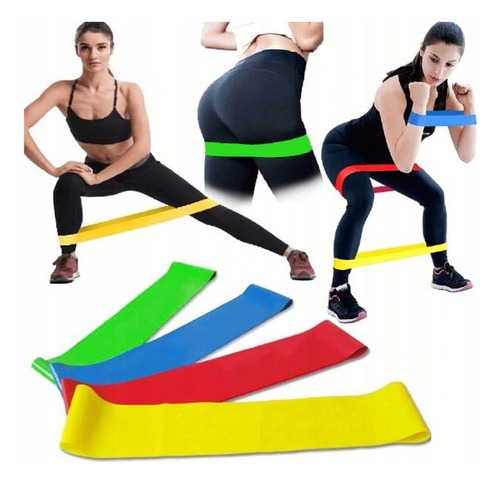 Bandas Elásticas Gym Resistencia 5 Unidades