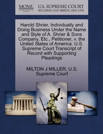 Harold Shrier, Individually And Doing Business Under The ...