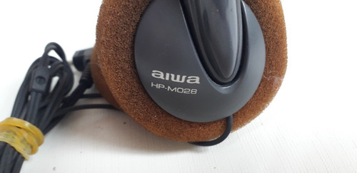 Fone De Ouvido Vintage Aiwa Hp-m028 Com Faixa De Cabeça