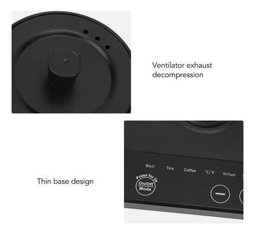 Hervidor Eléctrico Gooseneck 5 Con Control De Temperatura