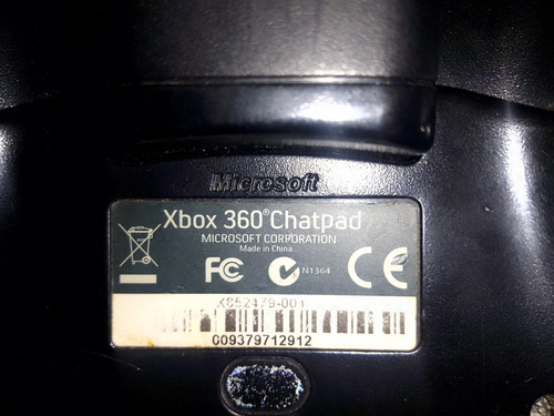 Joystick Xbox 360 Con Teclado Negro (Usado)