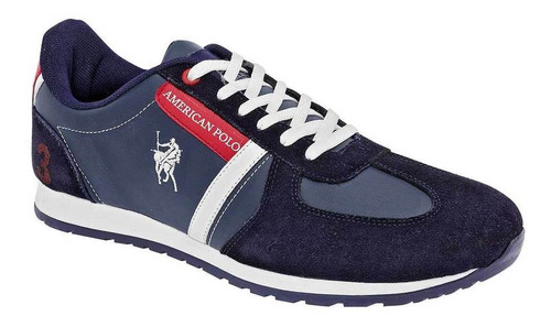 Tenis Urbano American Polo  2168  Marino Hombre Tx1