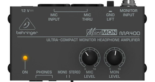 Amplificador Audífonos De Monitoreo, Behringer Ma400