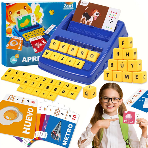 Juguetes Montessori Aprendizaje Tarjetas Lectura Español