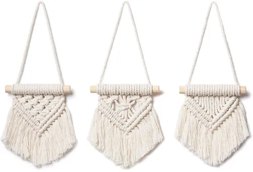 Macrame Conjunto Colgante De Pared De Ornamentos Lindo...