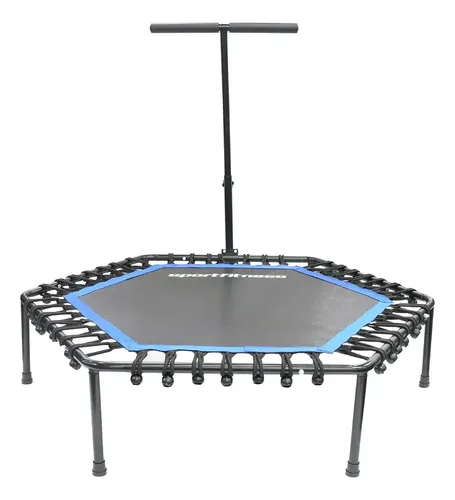 Mini Trampolín Fitness Interior 101cm Con Barra Ajustable Plegable Carga 150kg 72881180