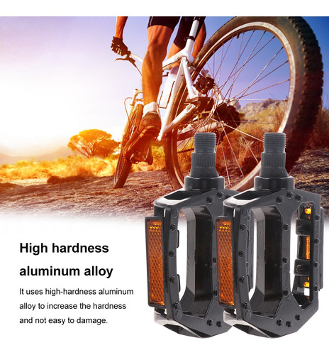 Imagen 8 de 8 de 2 Pedales De Aleación De Aluminio Huecos Para Bicicleta De M