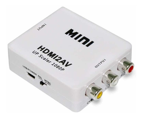 Convertidor Hdmi A Rca/av Full Hd 1080p