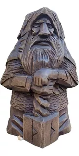 Estatua Vikinga De Resina De Odin Thor, Decoración Artesanal