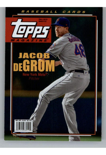 2019 Topps Archives Baseball Magazine Tm-2 Jacob Degrom Tarj