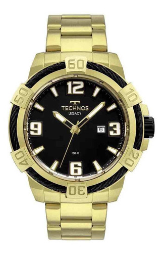 Relógio Dourado Technos Masculino Legacy 2317ad/1p