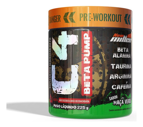 C4 Beta Pump Pré Workout - 225g Maçã Verde - New Millen