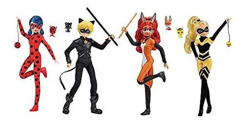 Paquete De Muñecas De Moda Miraculous Heroes (ladybug, Cat N