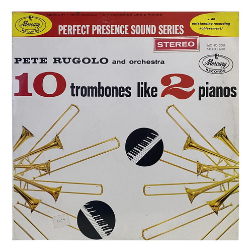 Disco Lp Pete Rugolo & Orchestra 10 Trombones Like 2 Pianos