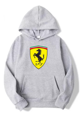 Buzo Canguro Estampado Personalizado Ferrari