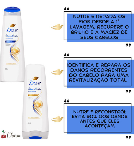 Kit Dove Reconstrução + Queratina reconstrução
