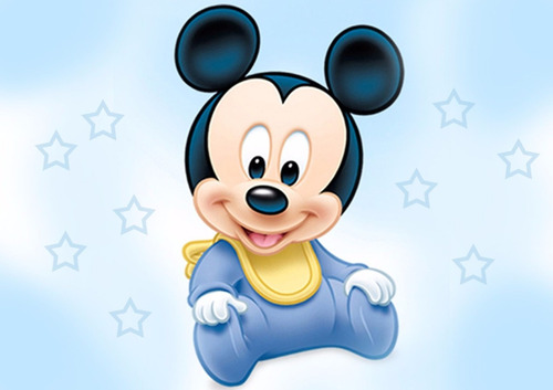 Painel Em Lona Mickey Baby 2x1,50  Display 48h