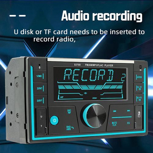 Reproductor De Audio De Coche Estéreo Bluetooth Para Llamada