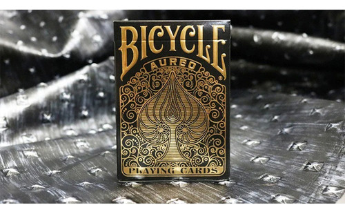 Baraja de juego de cartas Premium Bicycle Aureo Black color negro