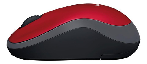 Ratón Óptico Inalámbrico Logitech M185 De 24 Ghz, Rojo