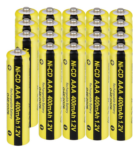 Pilas Recargables Aaa Nicd De 1.2 V 400 Mah Para Luces Solar