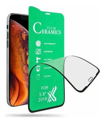 Vidrio Ceramico Templado Para iPhone 15 Pro Max Black