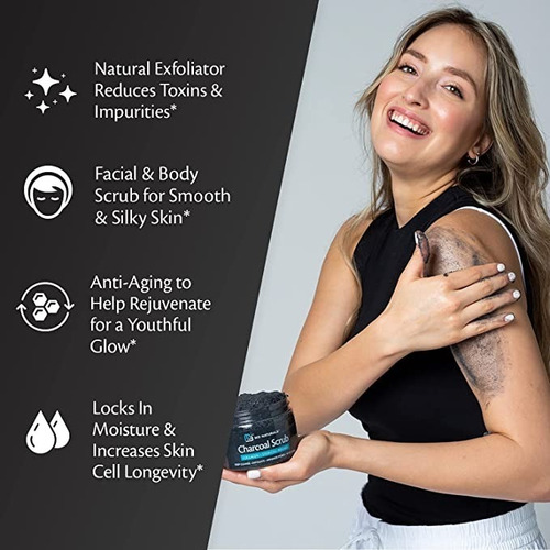 M3 Naturals Esmalte Exfoliante De Carbón Con Colágeno