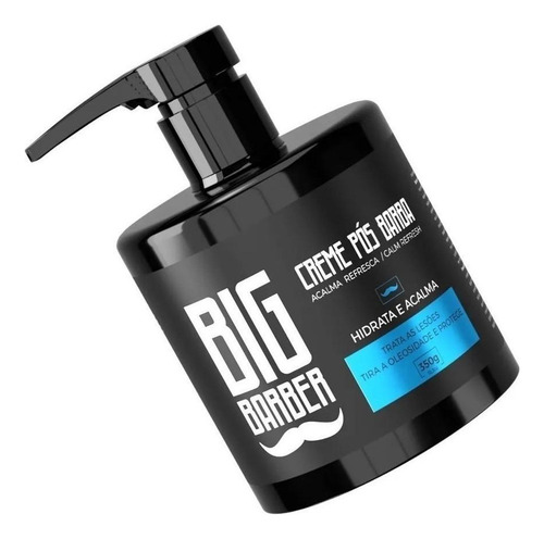 Kit Creme Pré E Pós Barba Hidratante Pente Duplo Big Barber
