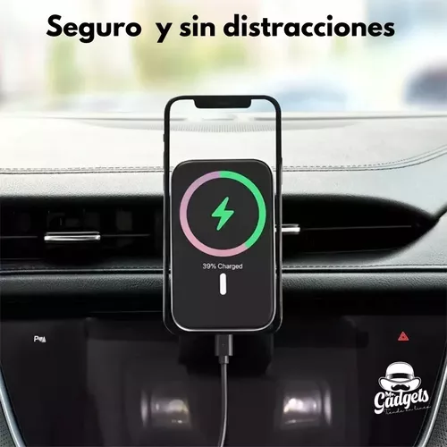 Soporte Cargador + Adaptador Auto Coche Para iPhone Magsafe