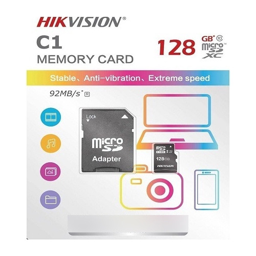 Tarjeta Memoria Hikvision 128gb C10 Camara Celular Factura