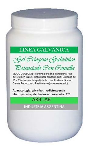Galvánica Gel Criogeno Reductor Anticelulitico Tensor 