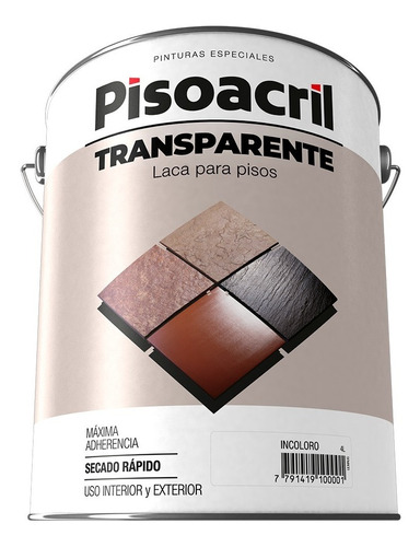 Plavicon Pisoacril Transparente Laca Micropiso Cemento 1l