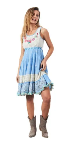 Vestido Bordado Importado Tipo Rapsodia Vars India Style Vestido Bordado Importado Tipo Rapsodia Vars India Style