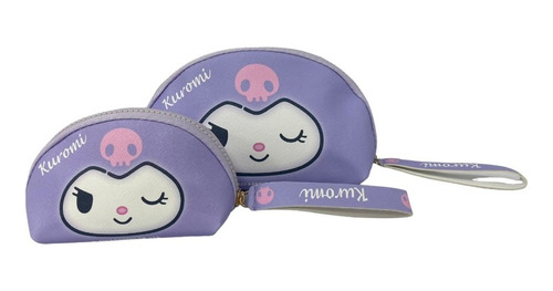 Bolsa Cosmetiquera Hello Kitty, Kuromi, 2 Pzas De Niña