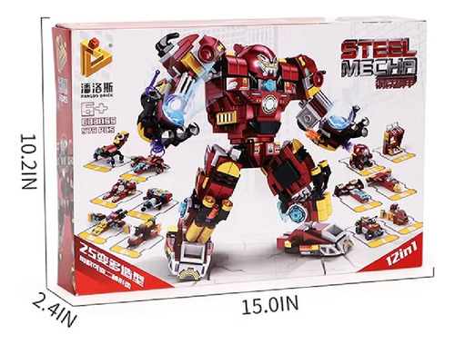 Robot 12 En 1 Bloques Y Figuras Para Armar