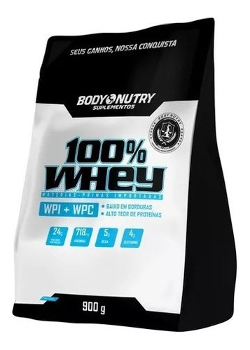 Whey Protein 100% Isolado E Concentrado 900g - Body Nutry Sabor Baunilha