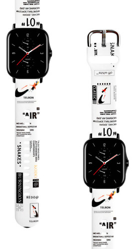 Correa Compatible Para Amazfit Gts 2 Nike Air Blanco