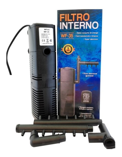 Filtro Interno Para Aquários Wf-35 800l/h 127v Wfish