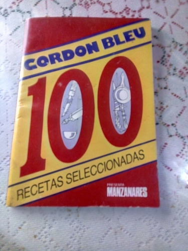 Antiguo Recetario Cocina Cordon Bleu 100 Manzanares