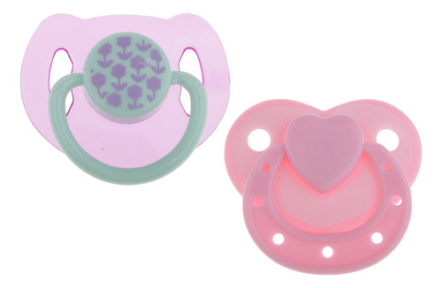 2 Unidades De Chupete Rosa Para Bebés Reborn Muñeco