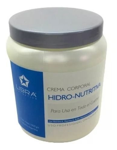 Crema Hidro-nutritiva Regeneradora X 1000grs Libra 